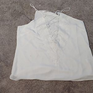 white lowcut shirt